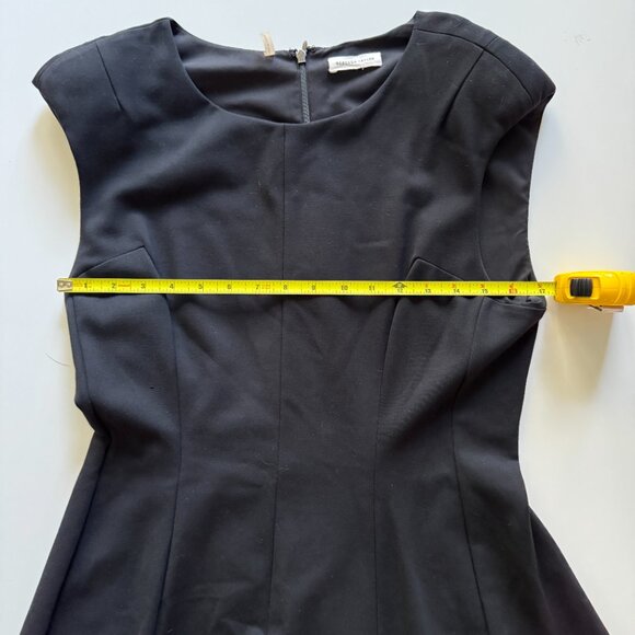 Rebecca Taylor Black Knee-Length Fit and Flare Dress Size 10 - Picture 7 of 8